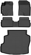 AIPOIL® Floor Mats & Cargo Liner Set for 2009-2013 Toyota Corolla All Weather Protection TPE Anti-Slip Automotive Full Set Custom Car Mats Accessories - Black by AIPOIL