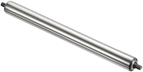 PATIKIL Conveyor Roller 3" Diameter 22" Length, 1 Pack Stainless Steel Transmission Replacement Part Galvanized End, Silver by PATIKIL