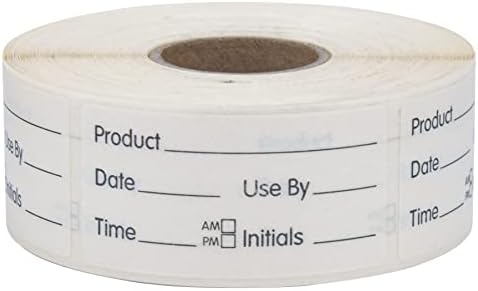 L Liked Blank 1 x 2 Inch Food Rotation Dissolvable Labels 2 Rolls by LLIKED