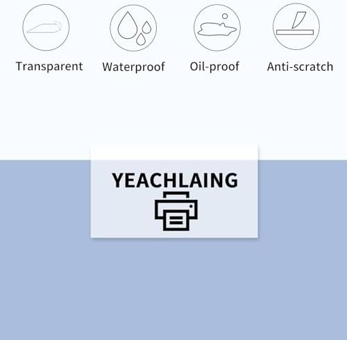 1.25" x 2.25" Transparent Thermal Label Stickers,Waterproof Thermal Printer Sticker Labels for Gift Wrapping, Self-Adhesive Name Price Tag DIY Custom Logo Design (500 pcs,Clear) - Image 3