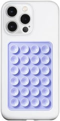 LvShuLiangPin Anteel Silicone Suction Phone Case Mount, Silicon Adhesive Phone Accessory for Smartphones, Hands-Free Mirror Shower Phone Holder for Selfies, Tiktok Videos (Lavender) by LvShuLiangPin