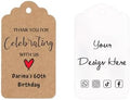 100 pcs Custom Hang Tags,Personalized Your Logo and Text Price Tags Jewelry Hang Tags Labels (1.7×2.75 inch) by Printyourdream