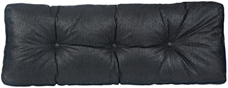Klear Vu The Gripper Non-Slip Tufted Bench Cushion for Indoor Furniture, Assembled in USA, Entryway Storage, Bay Window, Corner Nook or Piano Seat, 43 Inches, Solid Indigo - Image 2