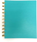 Talia Discbound Notebooks, Planner, Customizable, With 1" Gold Discs (Celestial Turquoise, Letter (8.5in x 11in)) by Talia