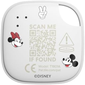 Life360 Tile - Mickey & Minnie - Bluetooth Tracker, Keys Finder and Item Locator for Keys, Bags and More. Phone Finder. Both iOS and Android Compatible. 1-Pack (White) - Image 2