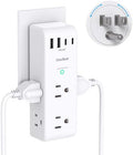 Surge Protector Outlet Extender with Rotating Plug, Multi Plug Wall Outlet by OneBeat