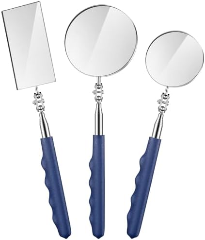 Copkim Telescoping Inspection Mirror Tool,50/85/50 Mm,Square,Round,Round by Copkim