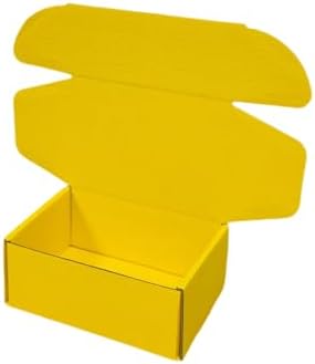 50 Pack 5.1x3.1x1.6 in Golden Yellow Shipping Boxes - Image 4