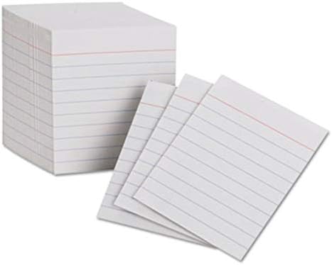 Ruled Mini Index Cards, 3 x 2 1/2, White, 200/Pack, Sold as 1 Package - Image 2