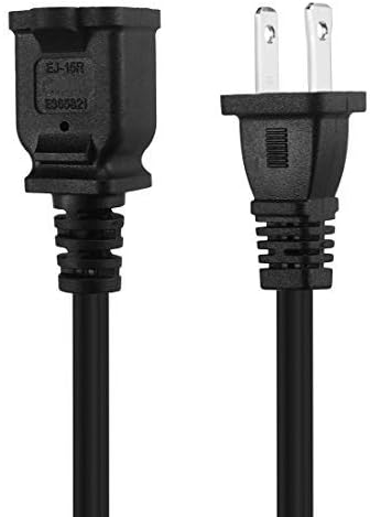 6FT Polarized US 2-Prong Male-Female Extension Power Cord - Image 4