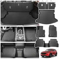 Powerty Floor Mats for Mazda CX-5 2017-2025, All Weather 3D TPE Anti-Slip Trunk Cargo Liner Seat Back Covers Protectors Full Set Car Accessories by Powerty