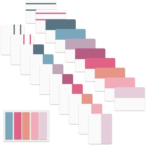 ELII 500 PCS Sticky Index Tabs 2 Inch Colorful Sticky Tabs for Notebooks by OfficeArtCraftsProducts