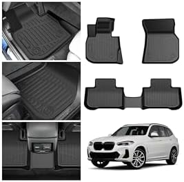 Cartist Floor Mats for 2018-2024 BMW X3 & 2019-2024 BMW X4, All Weather Floor Liners for X3 Accessories, Heavy Duty TPE Car Mats, Car Accessories by cartist