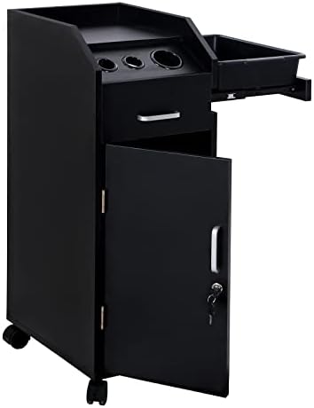 Hair Salon Storage Cart, Black - Image 4