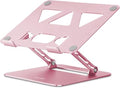 Aoviho Laptop Stand Holder, Adjustable Desk Laptop Riser, Foldable Notebook Computer Stands for MacBook Air Pro HP Lenovo Dell Samsung Chromebook, Up to 15.6 inch, Rose Gold by Aoviho