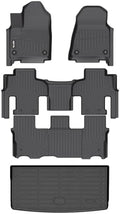 AIPOIL® Floor Mats & Cargo Liner Set for 2022-2025 2026 Jeep Wagoneer 8 Seats (Not fit L) All Weather Protection TPE Anti-Slip Automotive Full Set Custom Car Mats Accessories - Black by AIPOIL