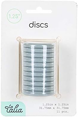 Talia Discbound Notebook - Discs (Cool Grey, 1.25inch) by Talia