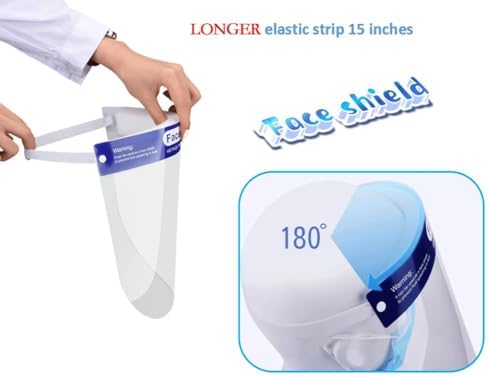 Clearview 400 pk Face Shield Reusable Washable Protective Cover Clear Mask Anti-Splash Anti-Fog Anti-Dust Soft All Day Comfort (400) - Image 4