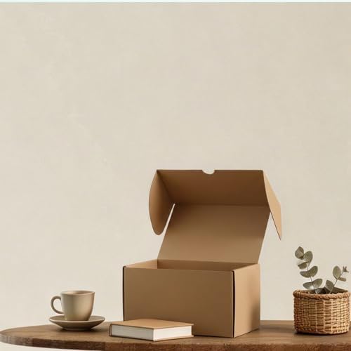 15 Pack 13x10x6 inches Brown Corrugated Shipping Boxes for Small Business - Image 6