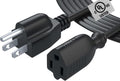 12Ft Power Extension Cord Cable Extender - 18AWG NEMA 5-15P to 5-15R Strip Liberator Charger Outlet Saver Extra Long 12FT by PWR