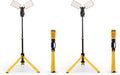 LUTEC 【Upgraded 5000K 15000 Lumen 105 Watt Dual-Head LED Work Light with Telescoping Tripod, Work Light with Stand Rotating Waterproof Lamps and 8 Ft 3-Prong Power Cord (Pack of 2) by LUTEC