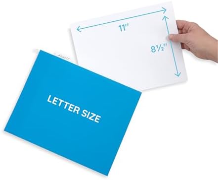 Blue Summit Supplies 25 Hanging File Folders, Letter Size, Blue - Image 4
