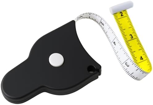 Perfect Body Tape Measure - 80 Inch Automatic Telescopic Tape Measure - Retractable Measuring Tape for Body: Waist, Hip, Bust, Arms, and More (Black - 80 inch) by PerfectMeasuringTapeCompany