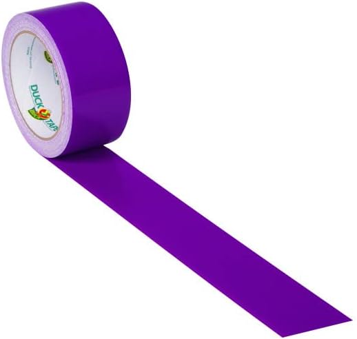 Duck Brand 283138 Color Duct Tape, Purple, 1.88 Inches x 20 Yards Each Roll, 3 Rolls - Image 3