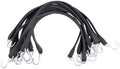 Mytee Products 50 Pack 9" EPDM Rubber Tarp Bungee Straps with Crimped S Hooks Tie Down Cords Heavy Duty, Ideal for Securing Tarps, Canvases, Cargo by MyteeProducts