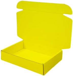 100 Pack 4.1x3x1.2 in Lemon Yellow Mini Shipping Boxes - Image 4