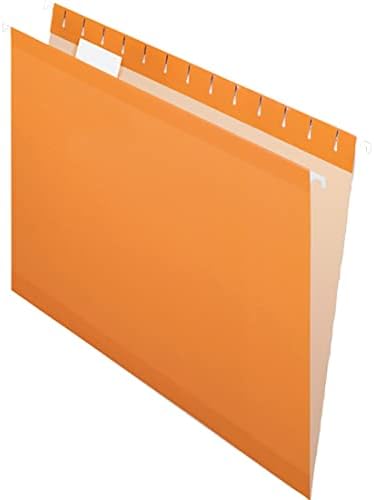 Pendaflex Reinforced Hanging File Folders, Letter Size, Orange, 1/5 Cut, 25/BX (4152 1/5 ORA) (Pack of 10) - Image 5