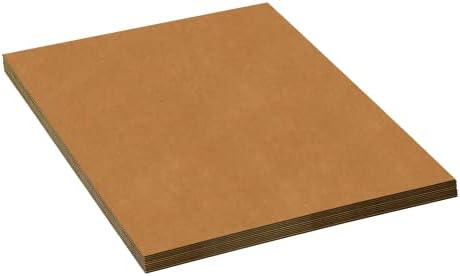 BOX USA Moving Corrugated Sheets large, 36"L x 36"W, 5-Pack | Corrugated Cardboard Sheets for Packing, Shipping and Storage 36x36 by BOXUSA