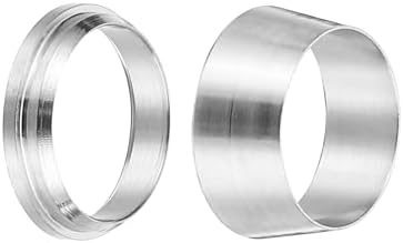 PATIKIL 12mm Tube OD 304 Stainless Steel Compression Tube Fitting Sleeve, 10 Pack Double Ferrule Ring Tubing Fitting Assortment Kit, Silver - Image 3