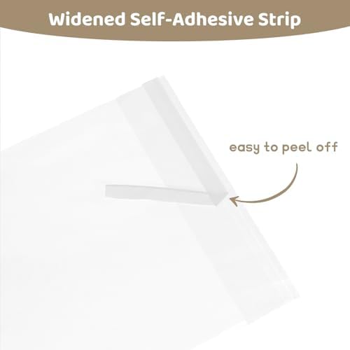 WIKDAY 200PCS Cookie Bags 5x7 Inches Clear Self Sealing Cellophane Bags - Image 3