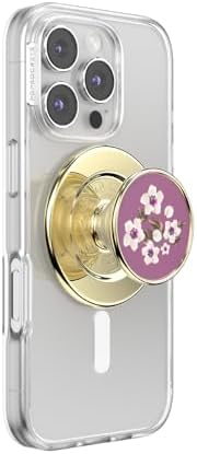 PopSockets Phone Grip for MagSafe, Magnetic Holder- Floral Mauve by Unknown