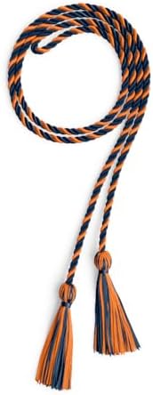 Endea Graduation Single Honor Cord Two-Color (Navy Blue/Orange) - Image 5