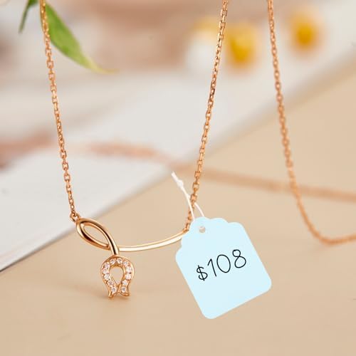 joycraft 200Pcs Price Tags with String Attached, 1.4x1.8 in Blue Gift Tags - Image 4