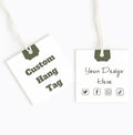 100 pcs Custom Hang Tags,Personalized Your Logo and Text Price Tags Jewelry Hang Tags Labels (2.3×2.3 inch-Square 1) by Printyourdream