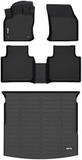 AIPOIL® Floor Mats & Cargo Liner Set for 2018-2024 VW Tiguan All Weather Protection TPE Anti-Slip Automotive Full Set Custom Car Mats Volkswagen Tiguan Accessories - Black by AIPOIL