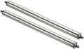 PATIKIL Conveyor Roller 3" Diameter 26" Length, 2 Pack Stainless Steel Transmission Replacement Part Galvanized End, Silver by PATIKIL