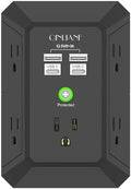 Surge Protector, QINLIANF 5 Outlet Extender with 4 USB Ports(2USB-C) by QINLIANF