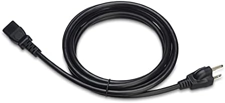 Amazon Basics PC Power Cord, 10 feet, Compatible with Monitor, Computer, TV, 3 Prong, 18 AWG, 125 Volts, Black, 5-Pack - Image 6