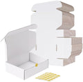 RLAVBL 7x5x2 Shipping Boxes Set of 50, White Corrugated Cardboard Box for Packing, Mailing, Business by RLAVBL