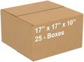 (17 x 17 x 10) - (25 Pack) Corrugated Cardboard Boxes for shipping and moving up to 65 lbs by Unknown