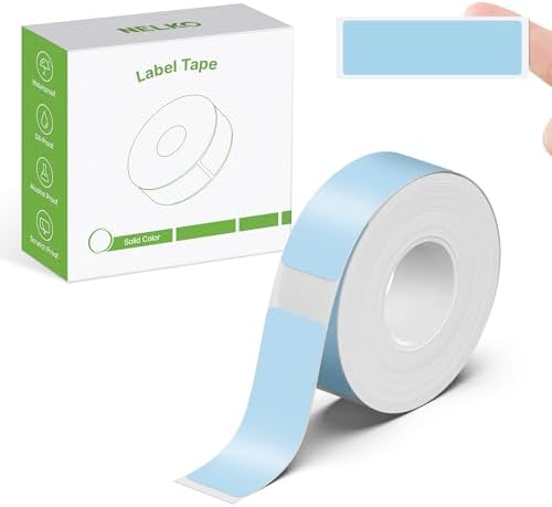 Nelko Genuine P21 Label Maker Tape, 14x40mm(0.55"x1.57"), Blue by NELKO