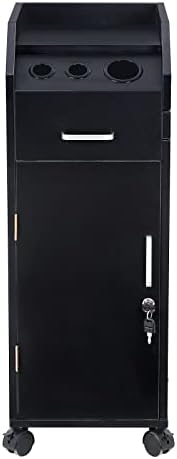 Hair Salon Storage Cart, Black - Image 3