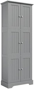 ChooChoo 63.2" Tall Bathroom Storage Cabinet with 6 Doors by ChooChoo