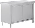 Jocisland 48-Inch Stainless Steel Work Table with Cabinet by Jocisland