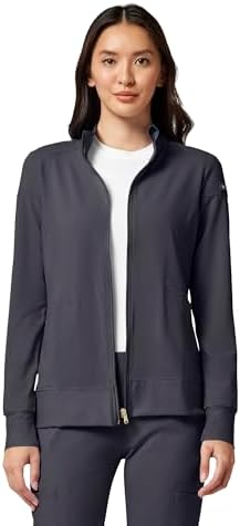 Cherokee iFlex Scrub Jacket for Women 2 Pocket Zip Front by Cherokee