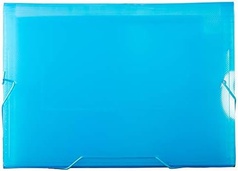 JAM PAPER Accordion Folders - 13 Pocket Plastic Expanding File - Letter Size - 9 x 13 - Blue Grid - 2/Pack - Image 2